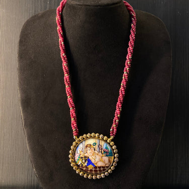 Tavran – handcrafted gold-tone 92.5 sterling silver necklace by My Motifs