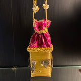 Rayaaaa – handcrafted dual-tone 92.5 sterling silver potli bag by My Motifs