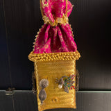 Rayaaaa – handcrafted dual-tone 92.5 sterling silver potli bag by My Motifs, view 6