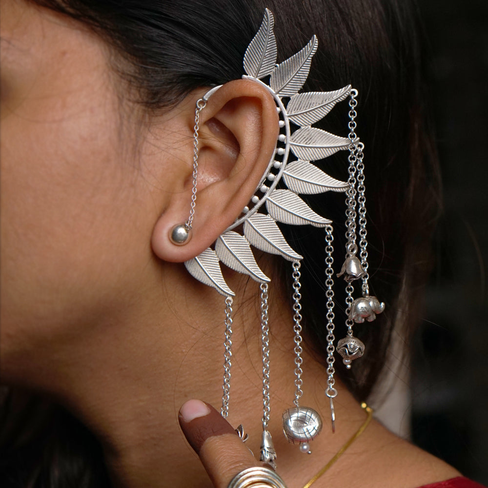 Karav – handcrafted 92.5 sterling silver ear cuff by My Motifs