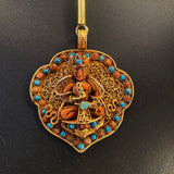 Dhivi – handcrafted gold-tone 92.5 sterling silver necklace by My Motifs, view 4