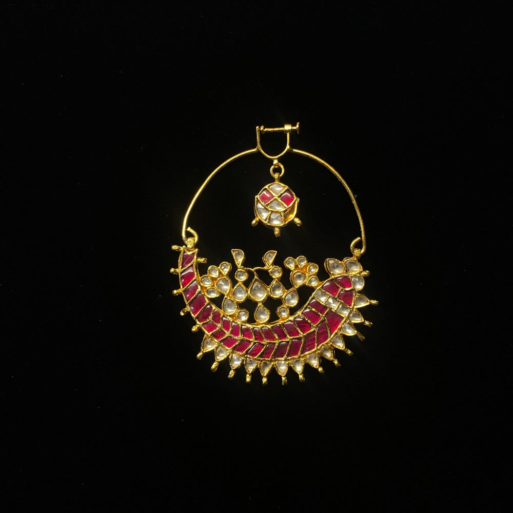 Iksul – handcrafted 92.5 sterling silver nose pin by My Motifs