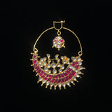 Iksul – handcrafted 92.5 sterling silver nose pin by My Motifs, view 2