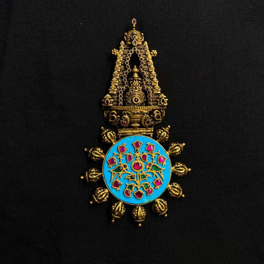 Arala – handcrafted gold-tone 92.5 sterling silver pendant by My Motifs