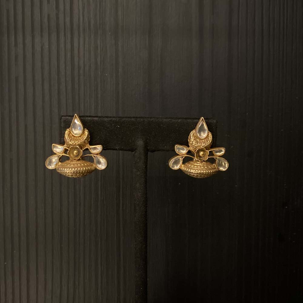 Truta – handcrafted gold-plated 92.5 sterling silver earrings by My Motifs