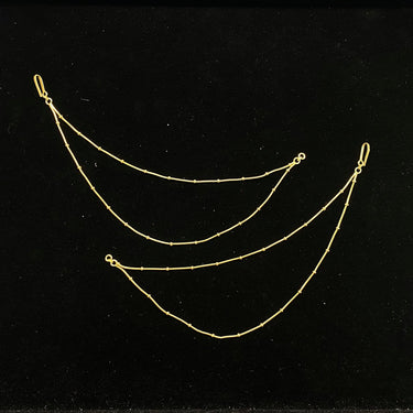 Sudik – handcrafted dual-tone 92.5 sterling silver ear chain by My Motifs