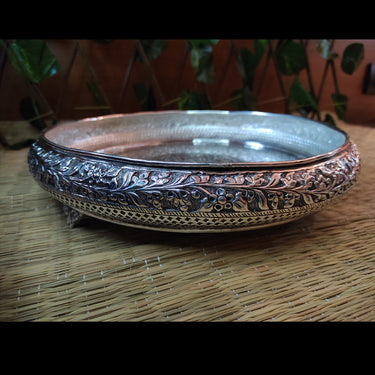 Intricate Silver Urli – handcrafted 92.5 sterling silver urli by My Motifs