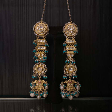 Gaula – handcrafted gold-tone 92.5 sterling silver earrings by My Motifs