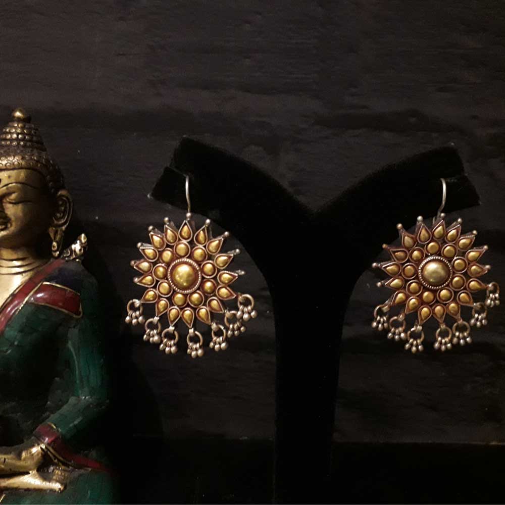 Jhan-Jhari Earrings – handcrafted 92.5 sterling silver earrings by My Motifs