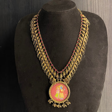 Alin – handcrafted gold-tone 92.5 sterling silver necklace by My Motifs