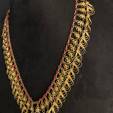 Alin – handcrafted gold-tone 92.5 sterling silver necklace by My Motifs, view 3