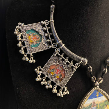 Vodita – handcrafted 92.5 sterling silver necklace by My Motifs, view 4