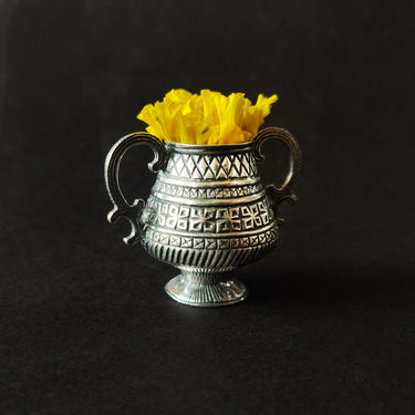 Silver Flower Vase – handcrafted 92.5 sterling silver vase by My Motifs