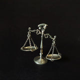 Silver Scale Of Justice – handcrafted 92.5 sterling silver showpiece by My Motifs