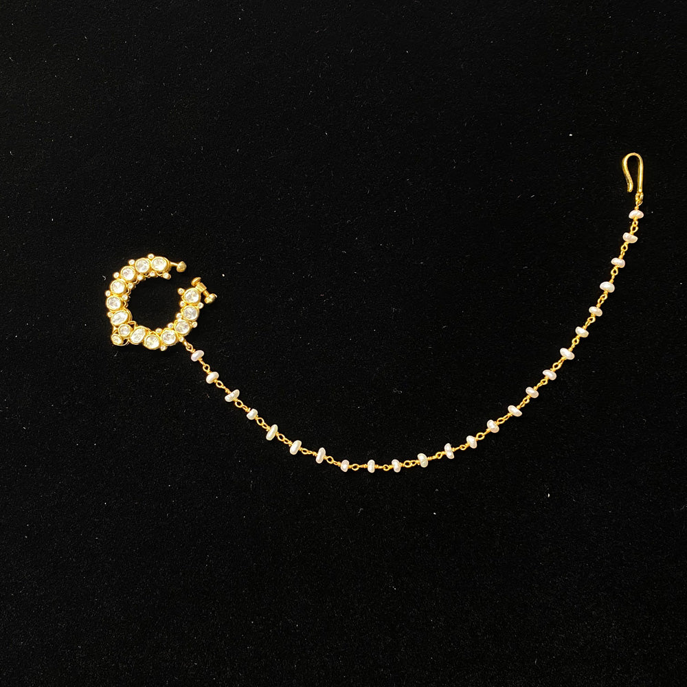 Viva – handcrafted gold-tone 92.5 sterling silver mang tikka by My Motifs