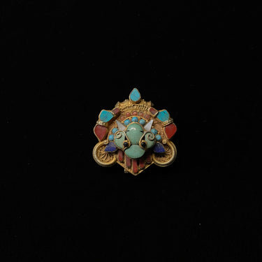Nabh – handcrafted gold-tone 92.5 sterling silver pendant by My Motifs