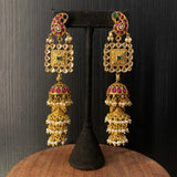 Dhrita – handcrafted dual-tone 92.5 sterling silver earrings by My Motifs