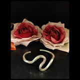 Solid Swirl Arc Bracelet – handcrafted 92.5 sterling silver bracelet by My Motifs