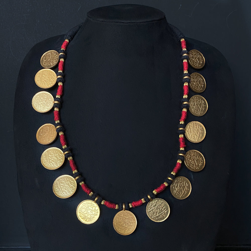 Vintage Coin Necklace – handcrafted 92.5 sterling silver necklace by My Motifs