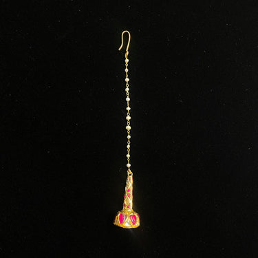 Siddhh – handcrafted gold-tone 92.5 sterling silver mang tikka by My Motifs