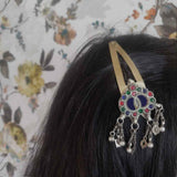 Ghungroo Dangler Tik Tak Pin – handcrafted 92.5 sterling silver hair pin by My Motifs