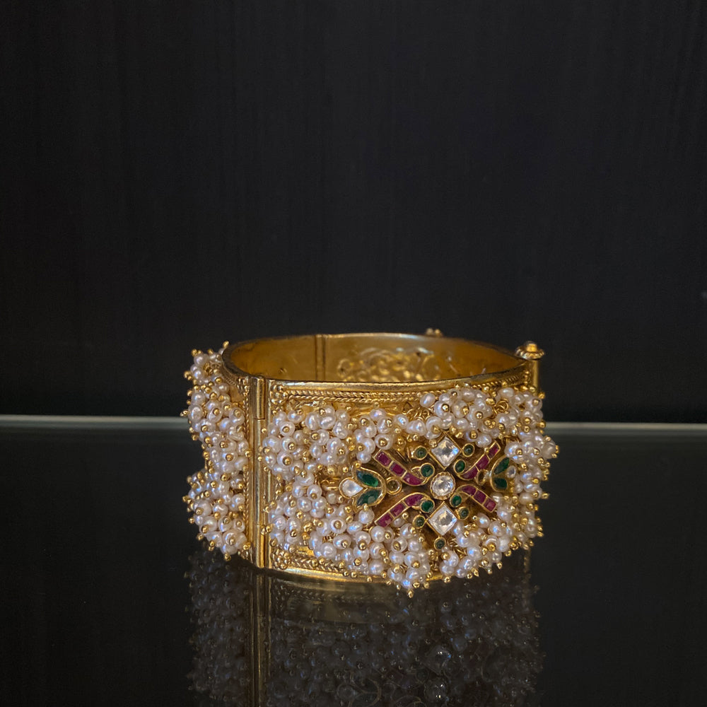 Bir – handcrafted gold-tone 92.5 sterling silver kada by My Motifs