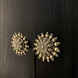 Asaka – handcrafted 92.5 sterling silver earrings by My Motifs, view 2