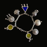 Coloured Charms Bracelet – handcrafted 92.5 sterling silver bracelet by My Motifs