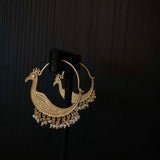 Anji – handcrafted gold-tone 92.5 sterling silver earrings by My Motifs