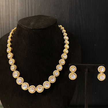 Avya – handcrafted gold-tone 92.5 sterling silver necklace by My Motifs