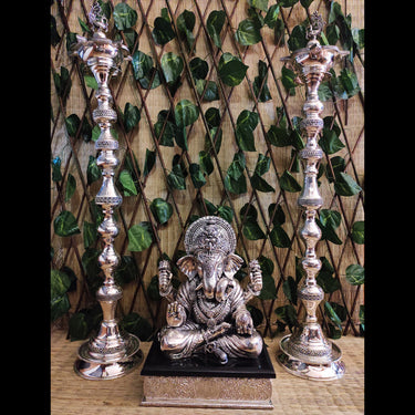Silver Ganesh Idol – handcrafted 92.5 sterling silver idol by My Motifs
