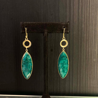 Rahsa – handcrafted gold-plated 92.5 sterling silver earrings by My Motifs