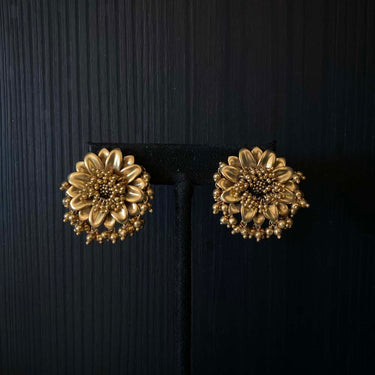 Drita – handcrafted gold-tone 92.5 sterling silver earrings by My Motifs