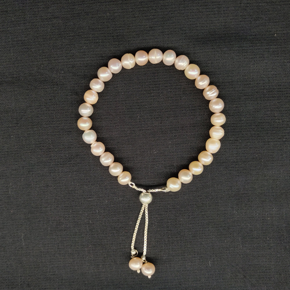 Pearl Beads Rakhi – handcrafted 92.5 sterling silver rakhi by My Motifs