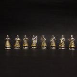 Silver Kathputli Set – handcrafted dual-tone 92.5 sterling silver kathputli set by My Motifs
