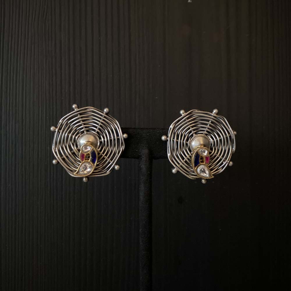 Miska – handcrafted 92.5 sterling silver earrings by My Motifs