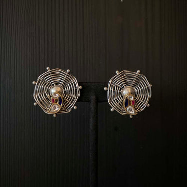 Miska – handcrafted 92.5 sterling silver earrings by My Motifs