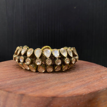 Arkaa – handcrafted gold-tone 92.5 sterling silver bracelet by My Motifs