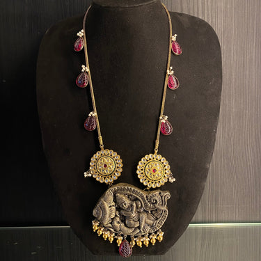 Iket – handcrafted dual-tone 92.5 sterling silver necklace by My Motifs