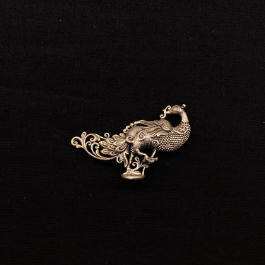 Silver Peacock – handcrafted 92.5 sterling silver figurine by My Motifs