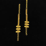 Vita – handcrafted dual-tone 92.5 sterling silver ear chain by My Motifs