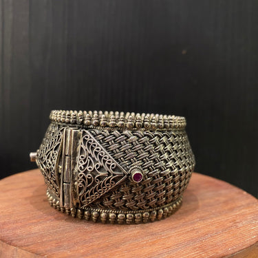 Kavah – handcrafted 92.5 sterling silver kada by My Motifs, view 3