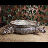 SILVER ELEPHANT URLI – handcrafted 92.5 sterling silver urli by My Motifs