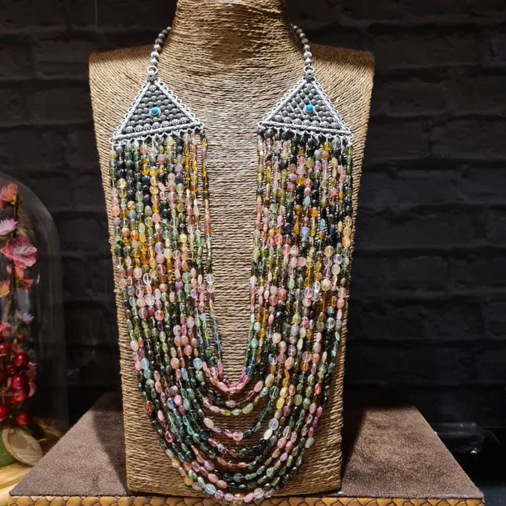 Tourmaline Haar – silver necklace with tourmaline – My Motifs