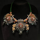 Prasatti – handcrafted dual-tone 92.5 sterling silver necklace by My Motifs