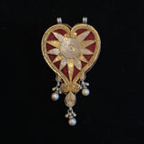 Rinha – handcrafted zardozi and silver brooch by My Motifs