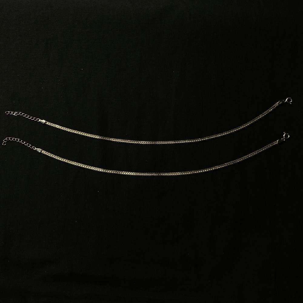 Atsya – handcrafted 92.5 sterling silver anklet by My Motifs