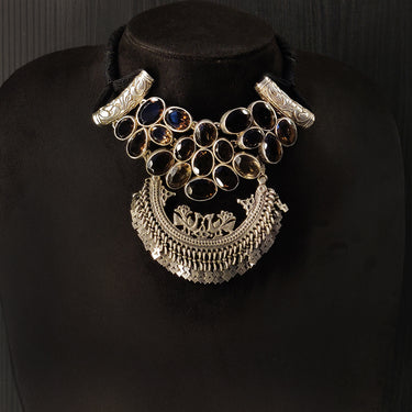Smoky Quartz Necklace – handcrafted 92.5 sterling silver necklace by My Motifs