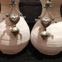 Bohemian Antique Silver Earrings – handcrafted 92.5 sterling silver earrings by My Motifs