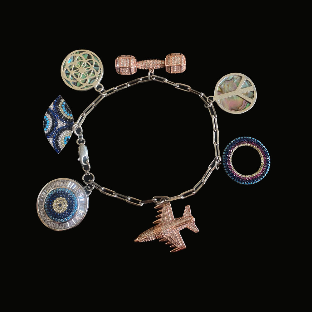 Dual Tone Boho Bracelet – handcrafted dual-tone 92.5 sterling silver bracelet by My Motifs